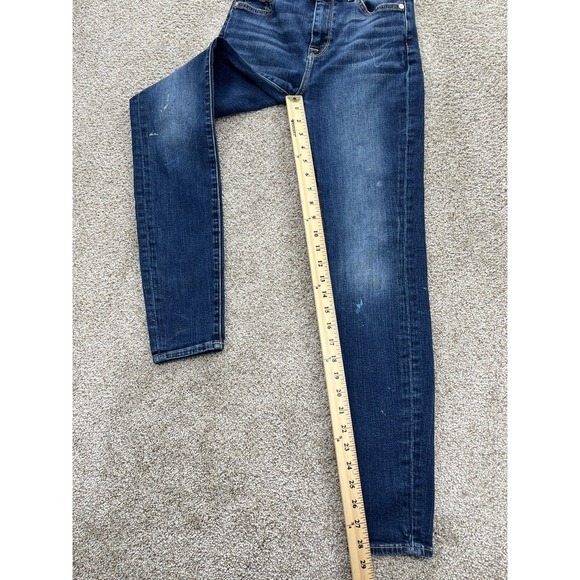 7 For All Mankind Women's The High Waist Skinny Jeans - size 26 denim - Picture 10 of 12